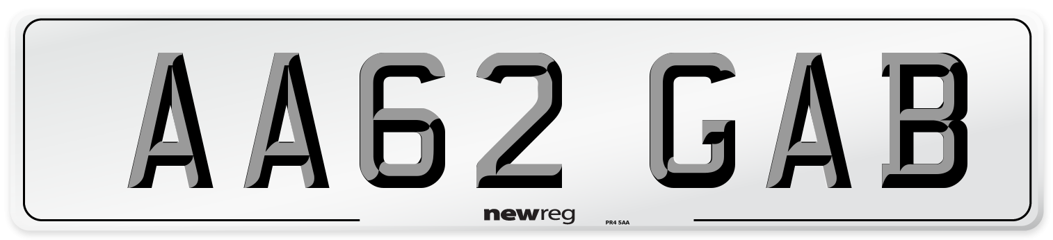 AA62 GAB Number Plate from New Reg